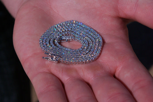 2mm Moissanite Tennis Chain