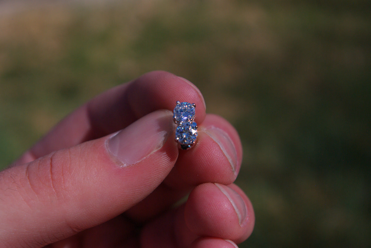5mm Moissanite Stud Earring
