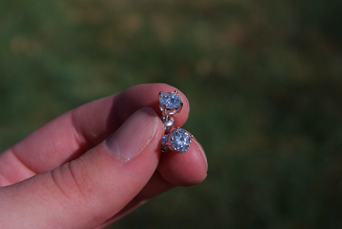 6.5mm Moissanite Stud Earring