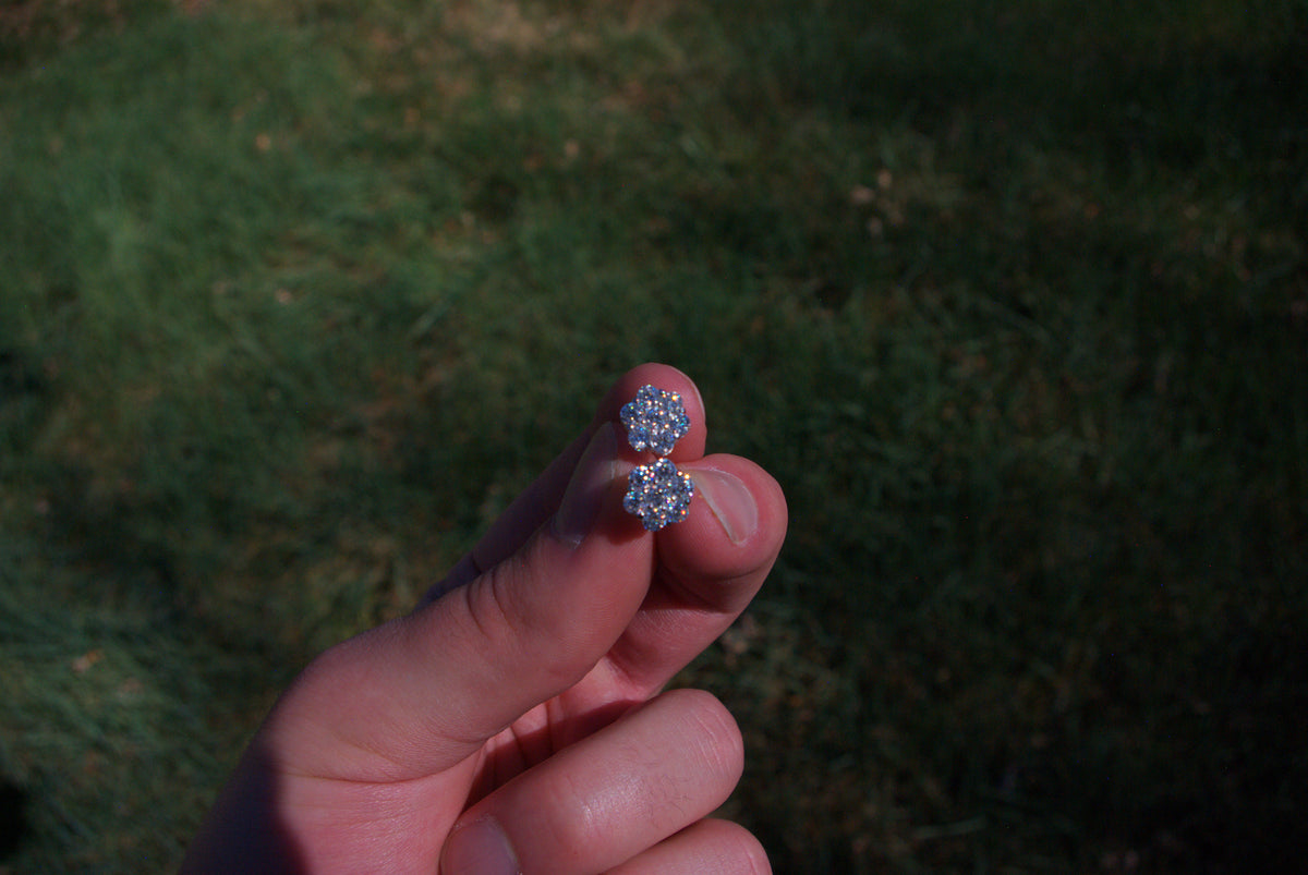 9mm Flower Cluster Earring