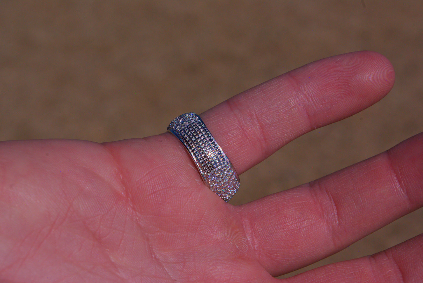 Moissanite Fleur Cross Ring