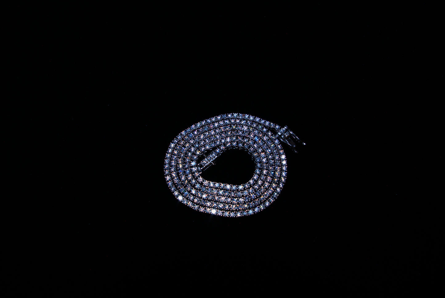 2mm Moissanite Tennis Chain - Silver