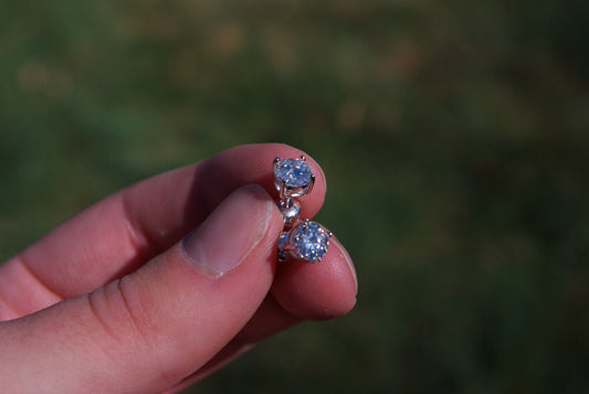 6.5mm Moissanite Stud Earring